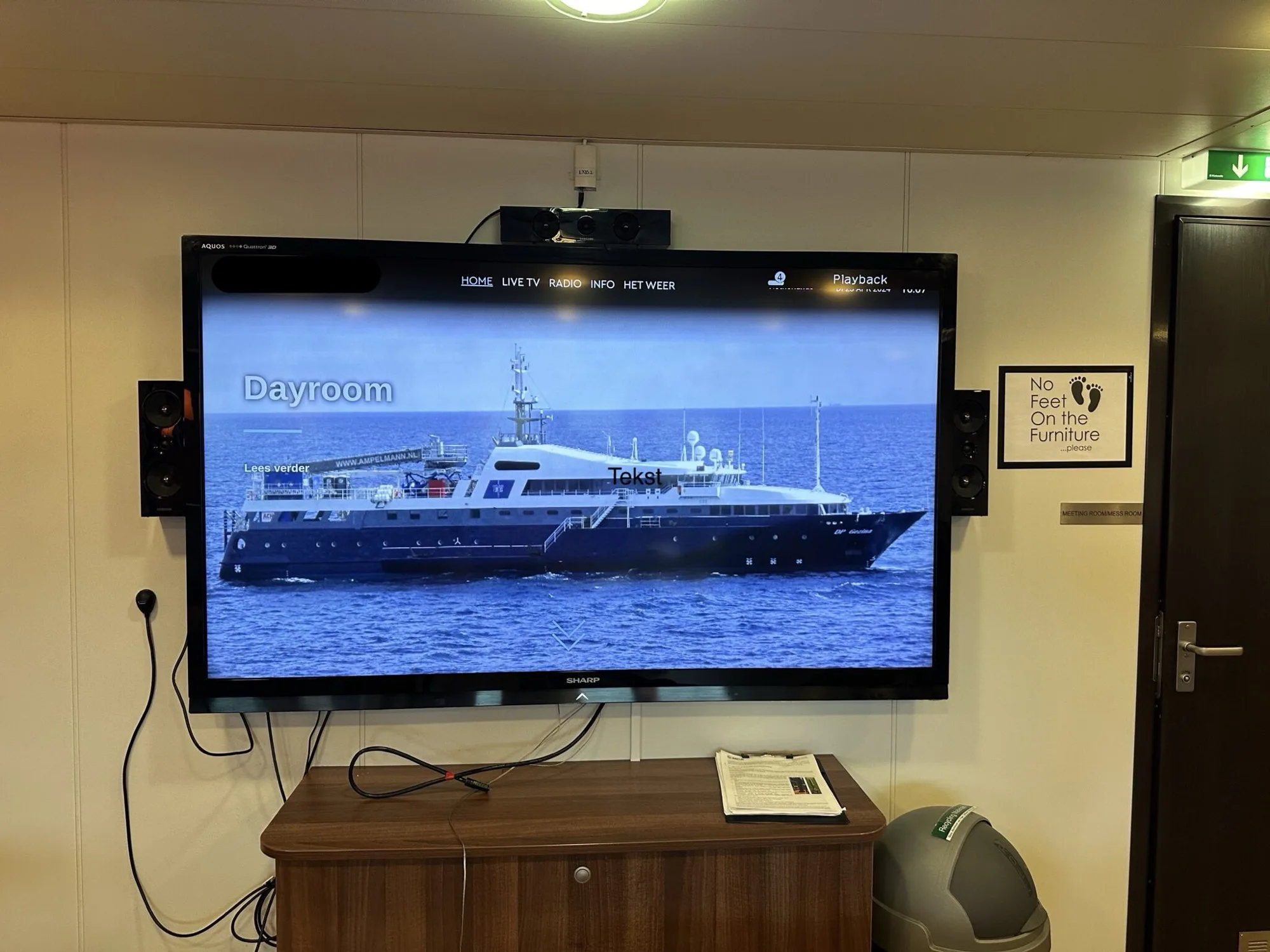 Maritime Entertainment Solutions onboard vessel by Satcenter