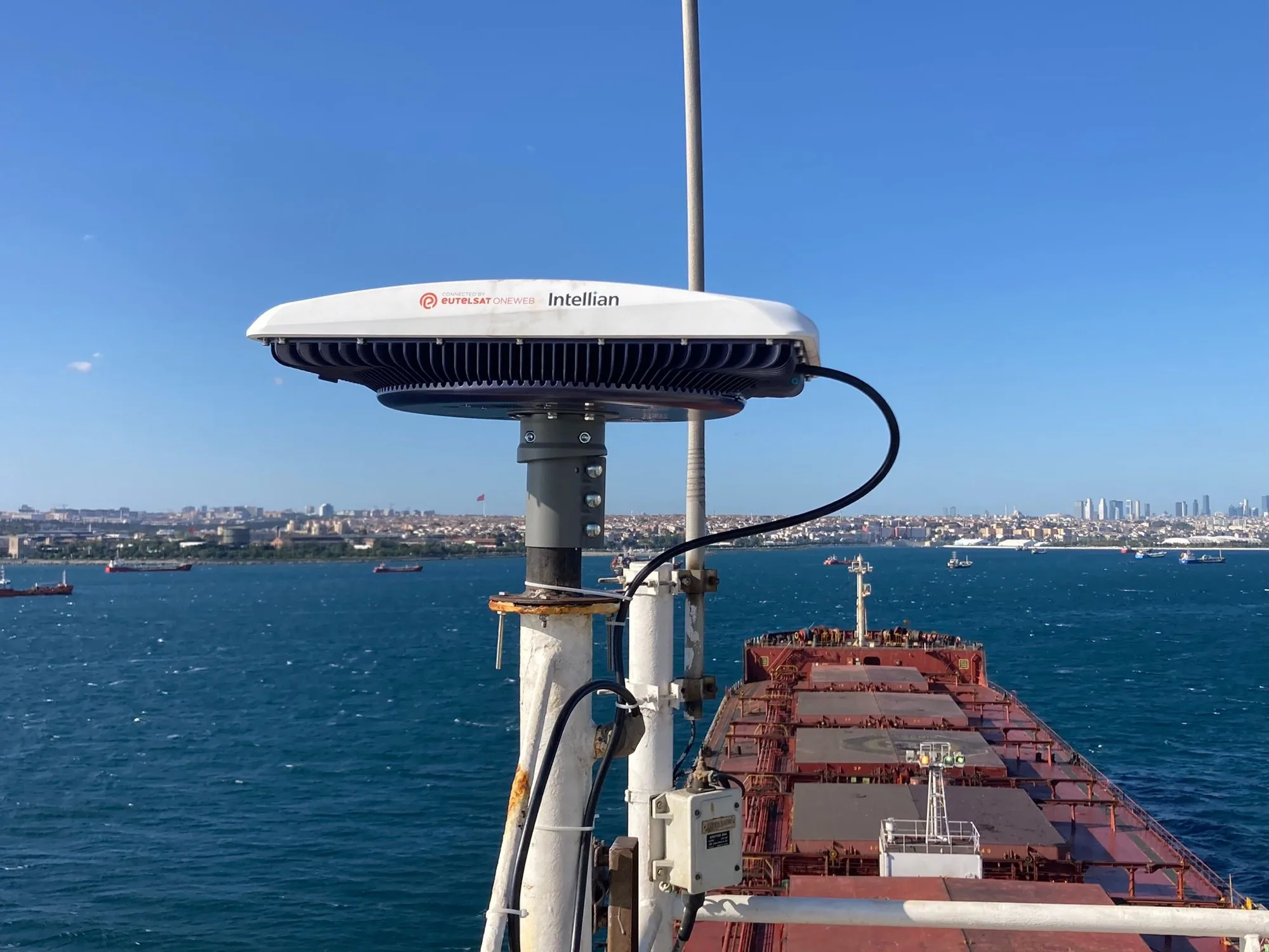 OneWeb Starlink installation Istanbul vessel antenna setup