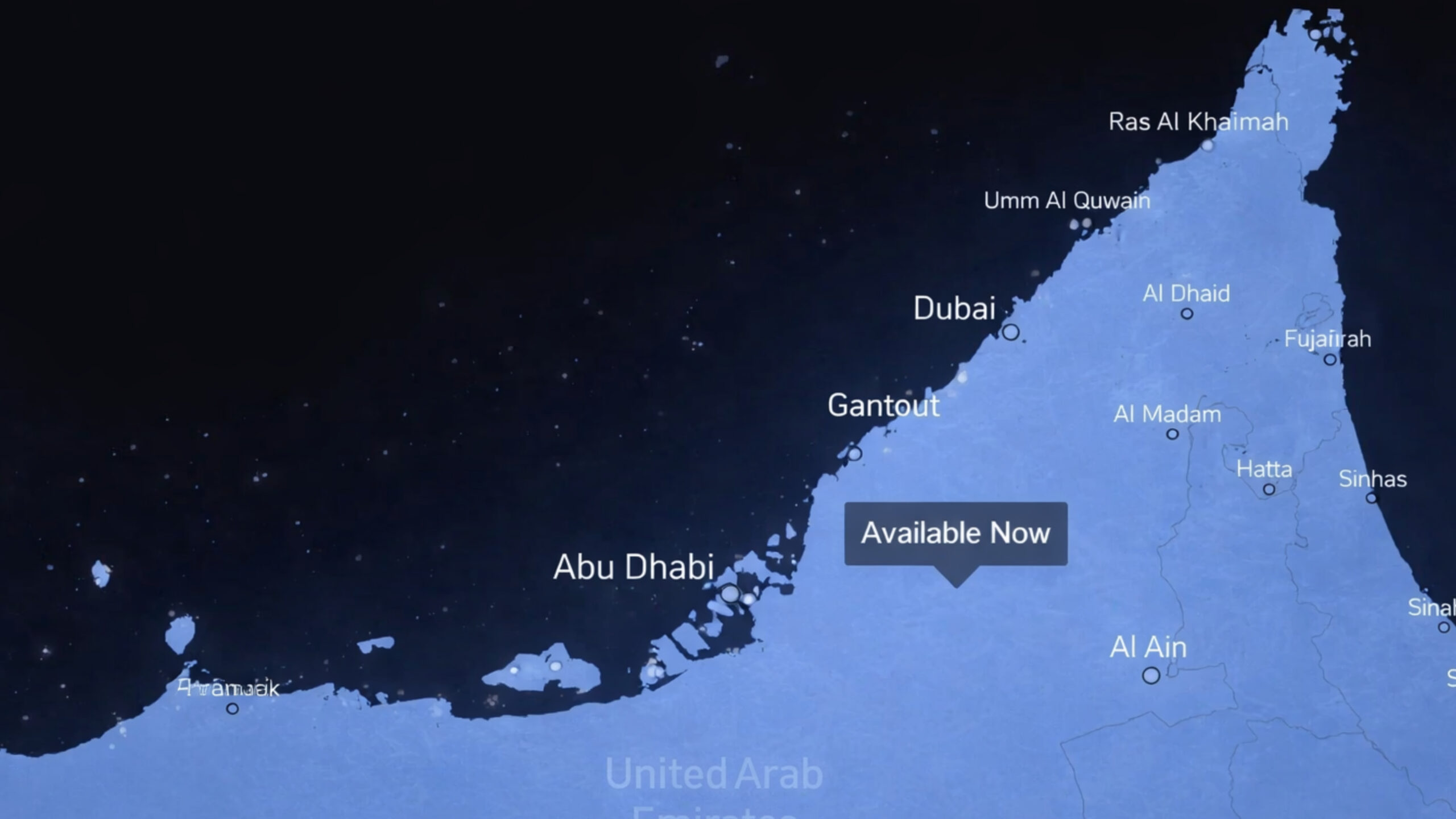 Maritime Starlink antenna installed on cargo ship operating near Dubai